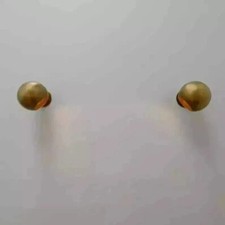 1950s mid century Pair Of Two Light Sconce Italian Brass wall fixture Sconces