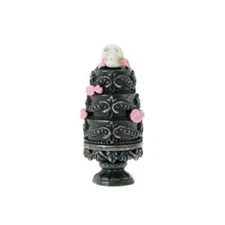 NEW-Ashland Tiny Treasures Halloween 3-Tier Skull Cake Dollhouse Mini Village