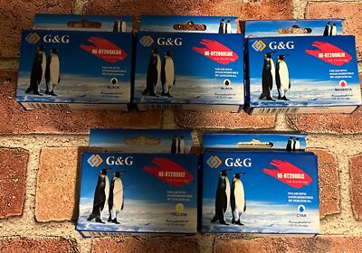 NE-RT2000 G & G for Epson WorkForce (2) Black Magenta Yellow Cyan Ink Cartridges
