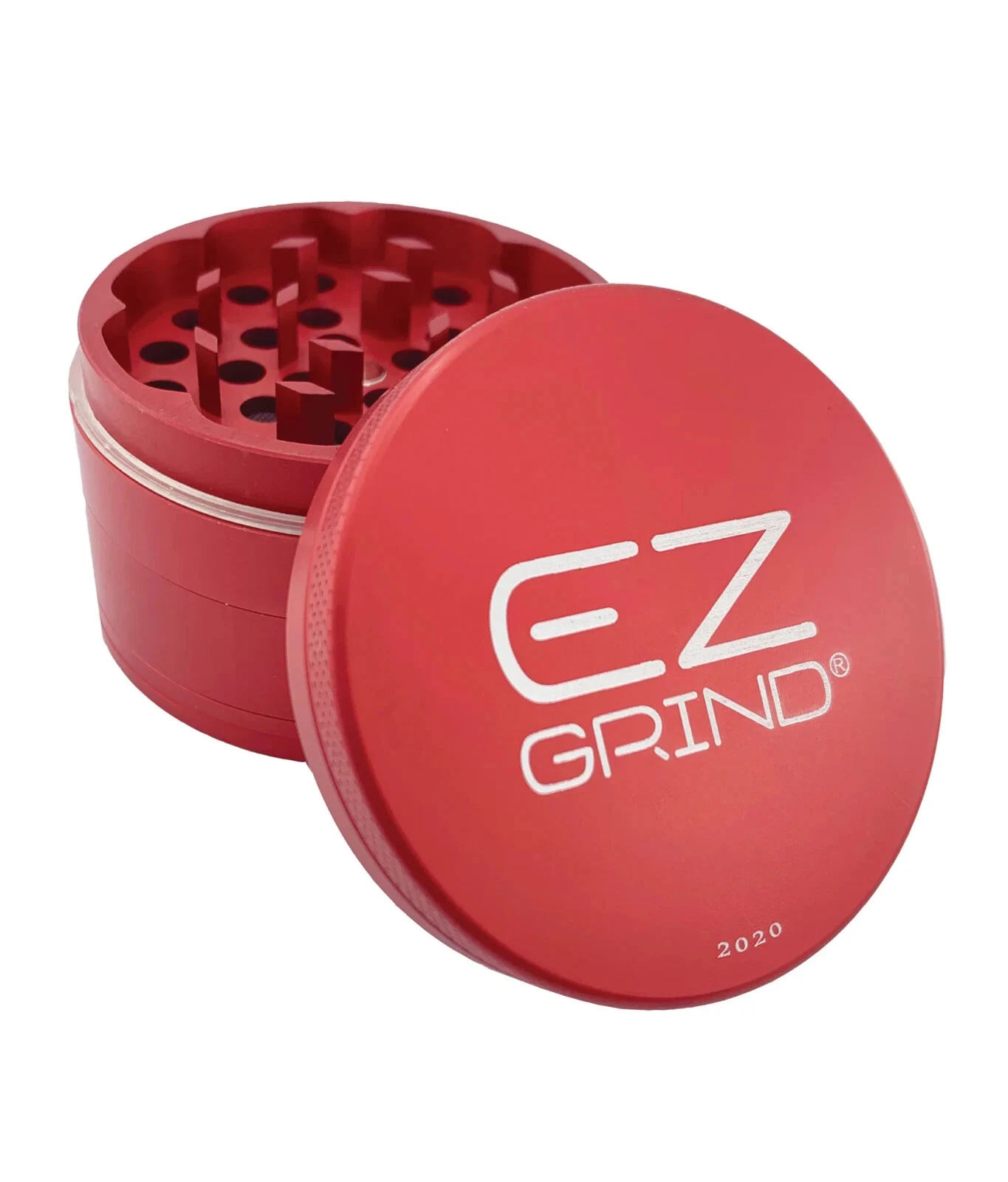 EZ Grind Herb Grinder 4 part RED 2.5"
