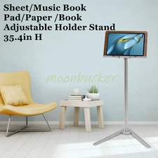 Book Holder Floor Stand Book Stand for Reading 35.4 Inches Adjustable Height