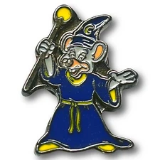 🌟RARE Chuck E Cheese Sorcerer The Wizard of Making Magic Chuck Pinback🌟