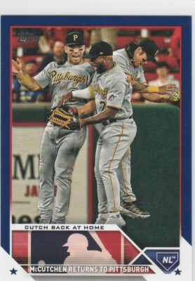 McCutchen Return to Pittsburgh Pirates 2023 Topps Update #US69 Royal Blue