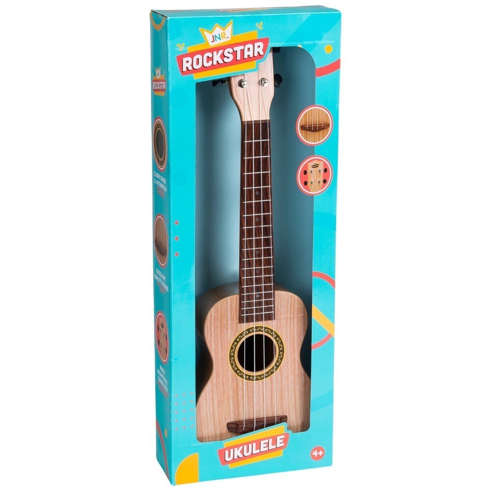 Guitar Smyths Toys Ukulele Rockstar Ukulele Junior Natural 50cm