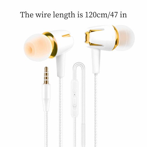 Wired Headset For 3.5mm Jack Phones With Sound Clear Audio Noise Isolation - Photo 3/6