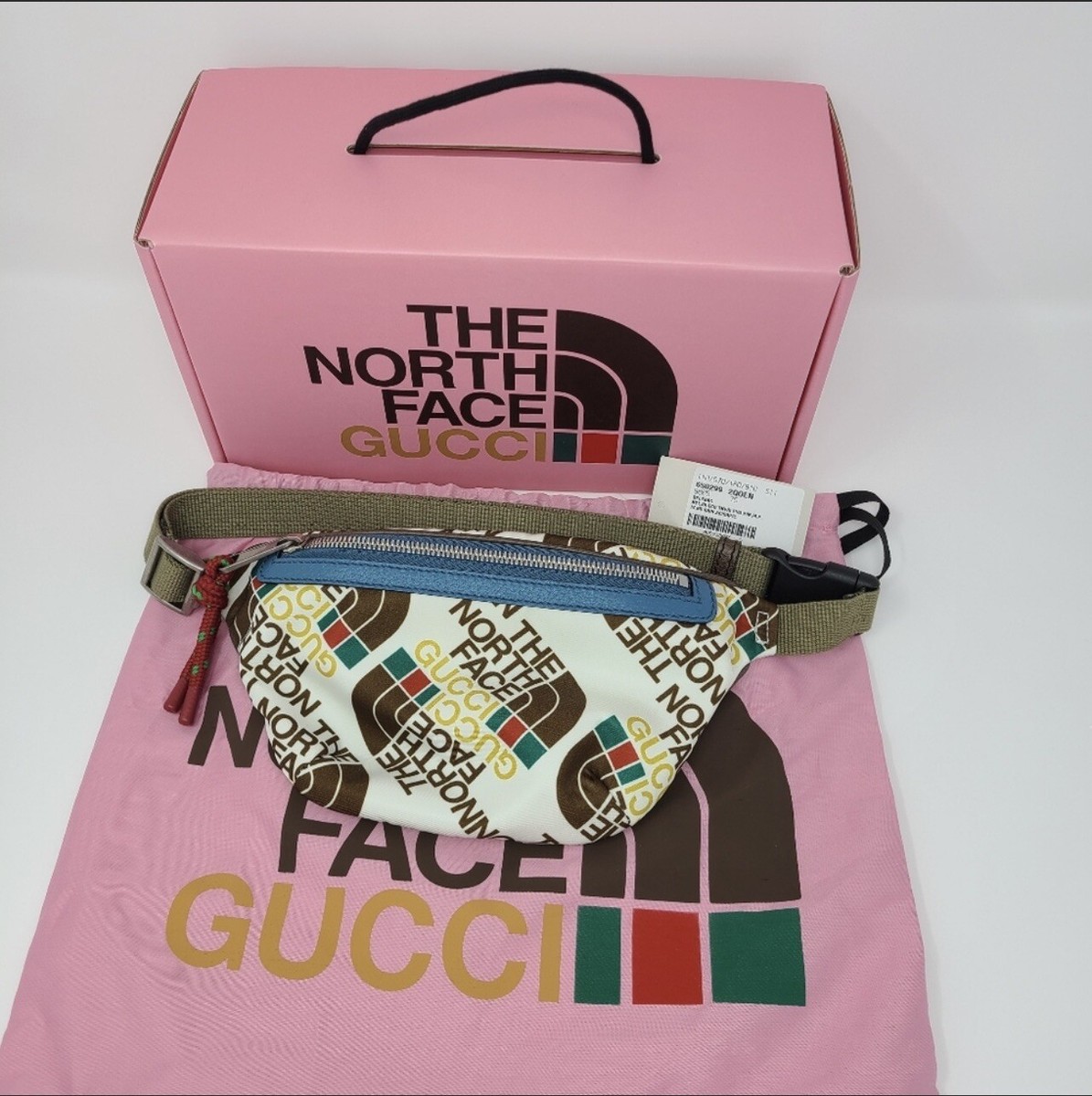 gucci x north face belt bag