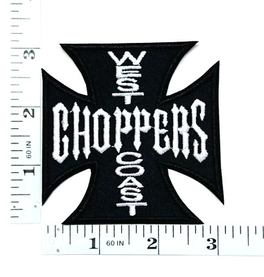 Embroidered Patch - Custom Motorcycles - West Coast Choppers - NEW - Iron-on