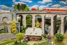 Faller HO 120466 Viadukt-Set 2-gleisig gebogen NEU OVP