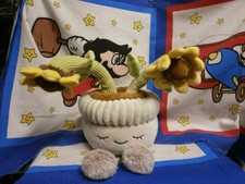 Greenhouse by Russ 12" Sunflower Potted Plant Plush Stuffed Toy Yellow Flower