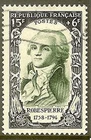 France Stamp N°871 "Celebrities Of The XVIII, Robespierre" Canceled TB
