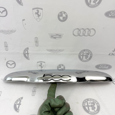 2012-2017 FIAT 500 Rear Trunk Chrome Molding Trim Handle Latch OEM 68070066AC