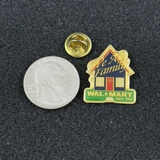 Wal-Mart Walmart We Are Family House Employee Enamel Pin Pinback #51348