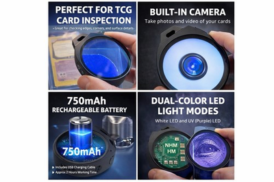 #ad Trading Cards Handheld 15x Zoom Digital Camera Video 32GB Storage With UV Light $50.00