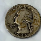 1946-S Washington Quarter Actual Coin Sold As Shown Free Shipping With Tracking