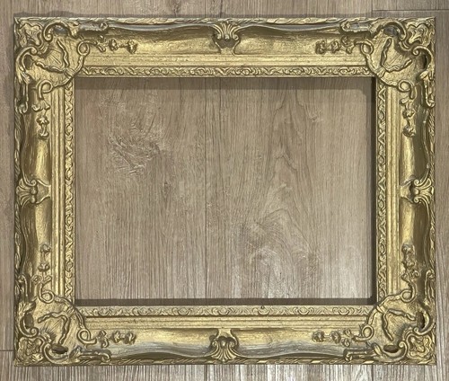 ANTIQUE FIT 13” x 17”CARVED GOLD GILT ART NOUVEAU ARTS AND CRAFTS PICTURE FRAME - Picture 8 of 8