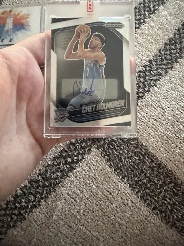 Chet Holmgren - 2024/25 Panini Prizm Black - #173 Silver Prizm auto