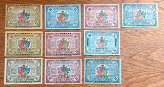 Notgeld 10x Stadt Canth ( poln. Katy Wroclawskie ) Sln. oD. Druck mehrfarbig