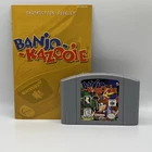 Banjo-Kazooie (Nintendo 64 N64, 1998) Authentic - Cartridge & Manual -Tested