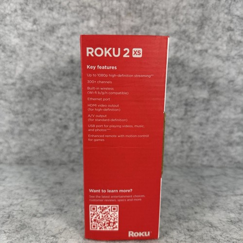 NEW Roku 2 XS Model 3100R Media Streamer w/ Remote & AC Power Adapter Angry Bird - 第 2/5 張圖片
