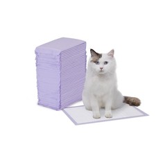 Amazon Basics Cat Litters Pee Pads, 40 Count, Universal Fit for Litter Box, Odor