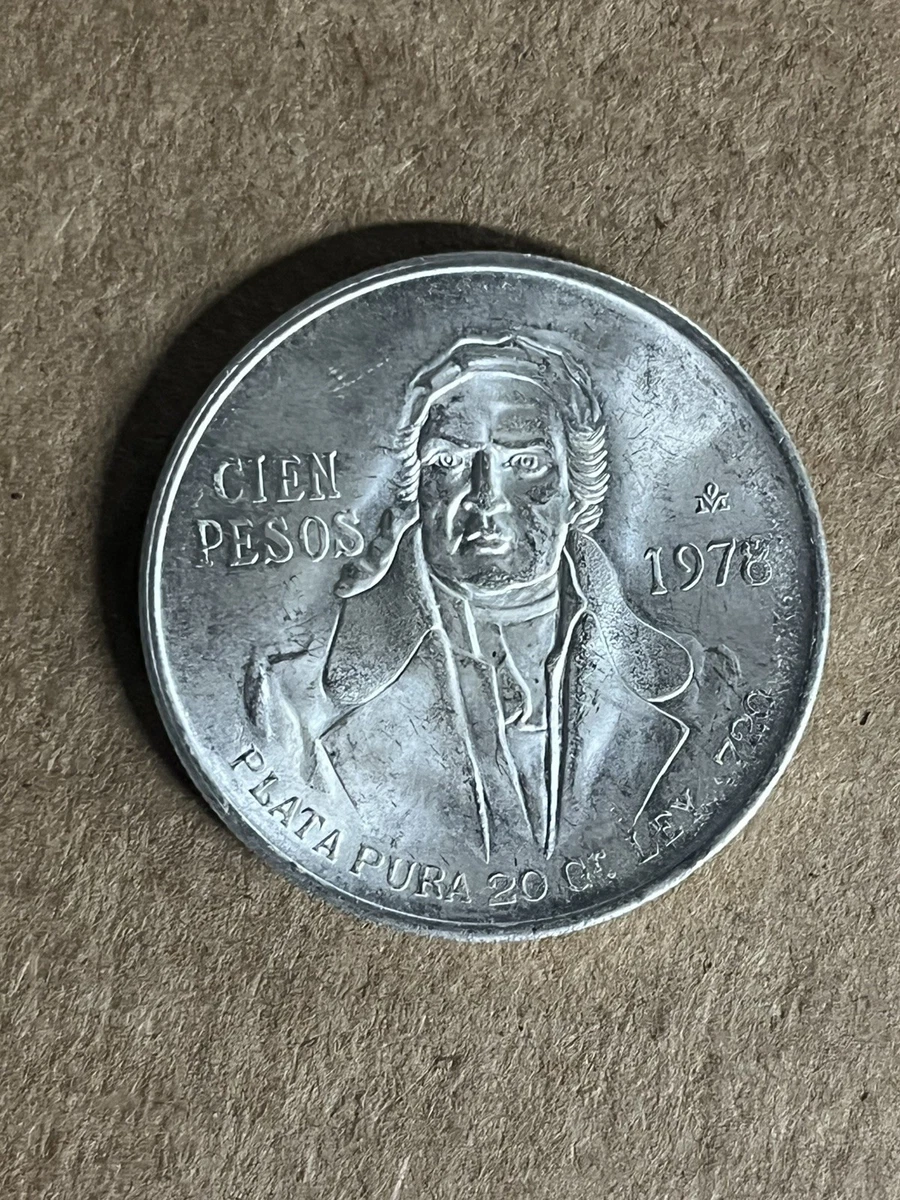 Circulated 100 Pesos Denomination 1978 Mexican Coins (1905-Now