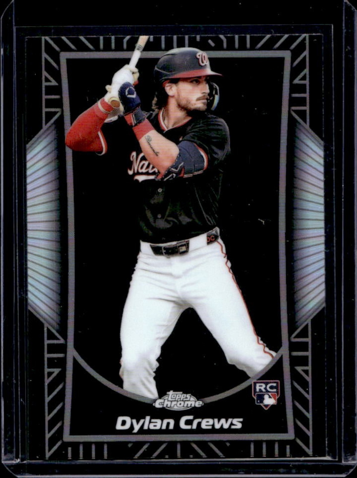 2025 Topps Chrome Dylan Crews Shadow Etch RC Rookie #SE-14 Nationals