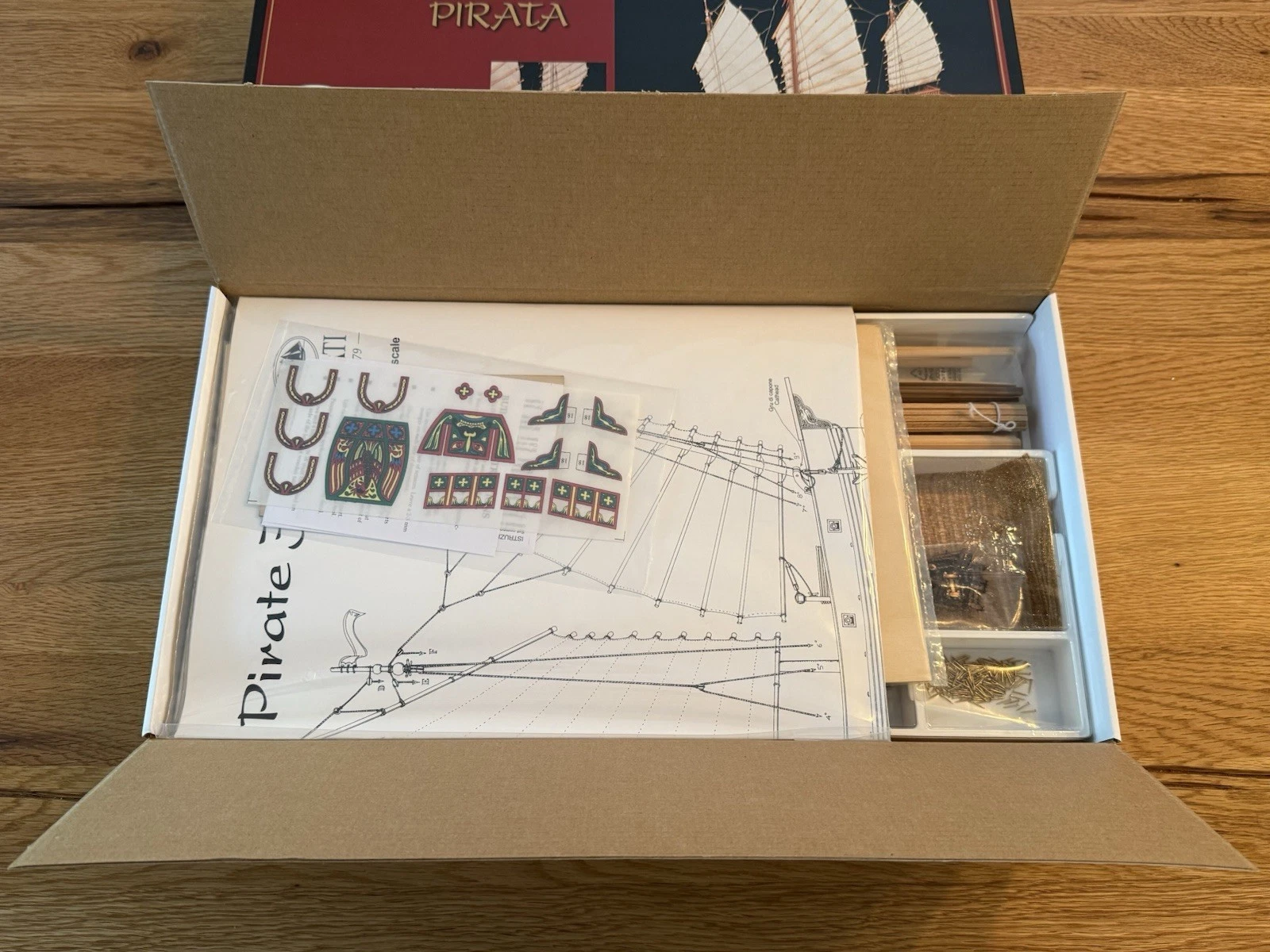 Amati 1421 1/100 Scale Chinese Pirate Junk Model Kit Giunca Cinese Pirata - New 7
