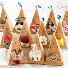 2 Pair of Christmas Decorative Socks Gifts, Plush Fuzzy Cozy Crew Cartoon Socks