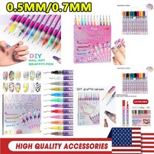 12Colors Nail Art Pens Set -Nail Art Graffiti Pen DIY Nail Drawing Painting Pen