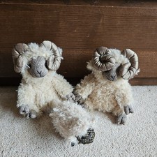 Dora Designs Aarron Ram Sheep Doorstop ×2  and paperweight 