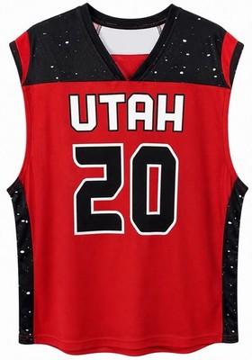NWOT Legends Utah Utes #20 Basketball Jersey Adult Large NCAA Red