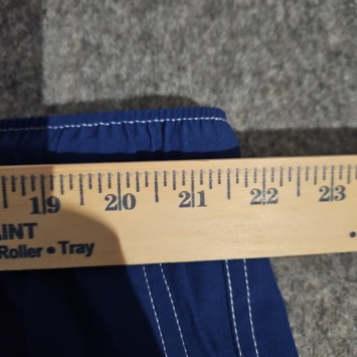 PETER MILLAR Mens Swimwear 2X Solid Blue Swim Trunks Beach Pool - 第 3/6 張圖片