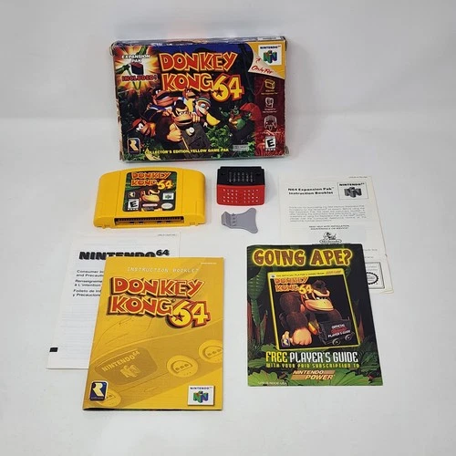 Donkey Kong 64 Expansion Pak Bundle (Nintendo N64) CIB w/Reg. Card Authentic