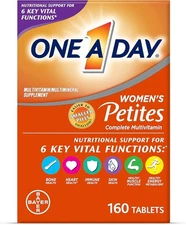 One A Day Women's Petites Multivitamin for Immune Health 160-Tablets EXP:12/2025