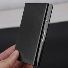 Credit Card ID Holder Slim Money Travel Wallet Men Stainless Steel RFID Blocking