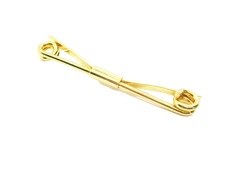Collar Bar Clip gold tone classic vintage Men's Shirt Accessory Formal Wear