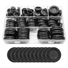 83 PCS 8 Size Rubber Grommets Double-Sided Rubber Grommet Kit for Wiring Two-...