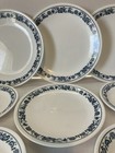 Vintage Corelle Old Town Blue 8 Pieces: 3 Dinner Plates 3 Lunch 2 Dessert Plates — photo 4