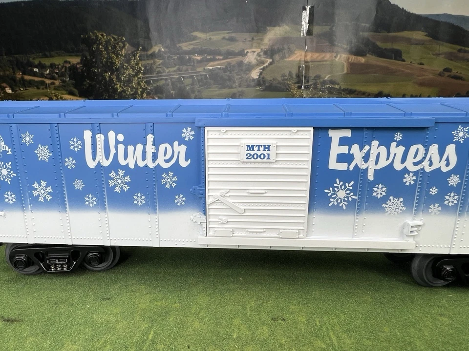 20-80003E O-GAUGE MTH DEALER APPRICIATION CHRISTMAS BOX CAR- WINTER EXPRESS NIB - Image 4 of 4