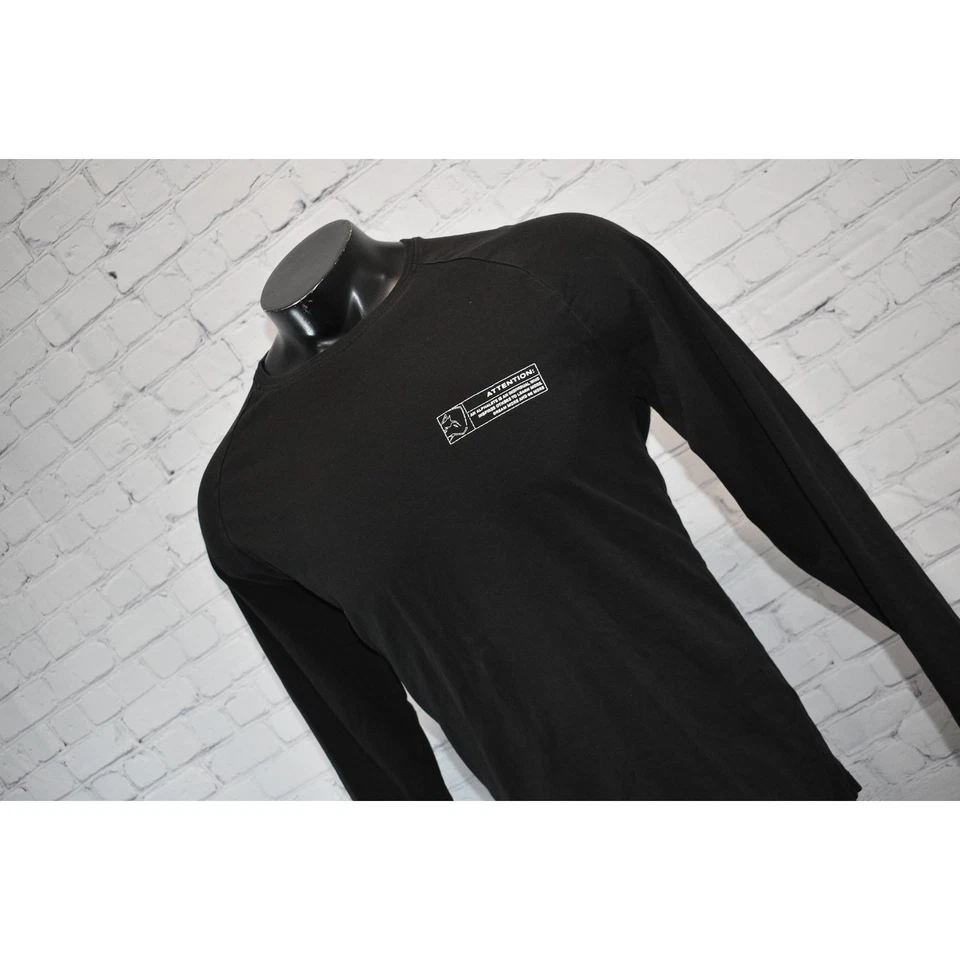 Alphalete 健身房衬衫男式大码性能棉氨纶混纺黑色 — 第 2/4 张图片