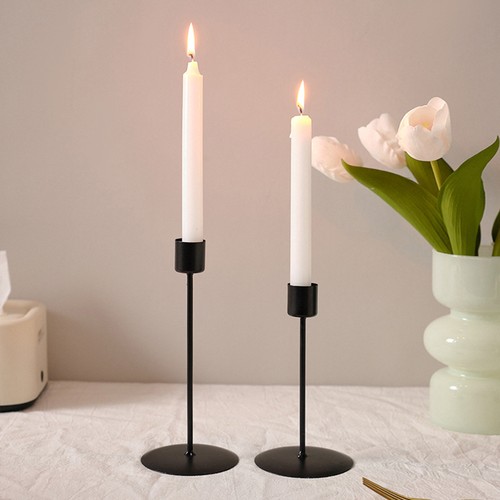 Table Decoration Candle Cup Candle Holders Candlestick Candle Stand Luxury Iron☋ - Zdjęcie 8 z 23