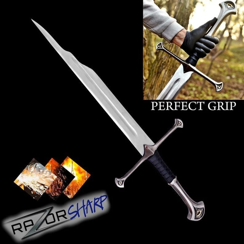 Narsil Sword of King Lord Of The Rings Swords Replica, Perfect for Cosplay, W S - Image 2 of 4