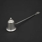 Lunt - Approx 29g Sterling Silver Candle Snuffer - Long Handle Floral Pattern