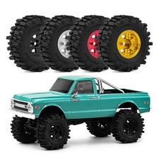 4Pcs Aluminum 0.7 Beadlock Wheel Rim Tires Se...