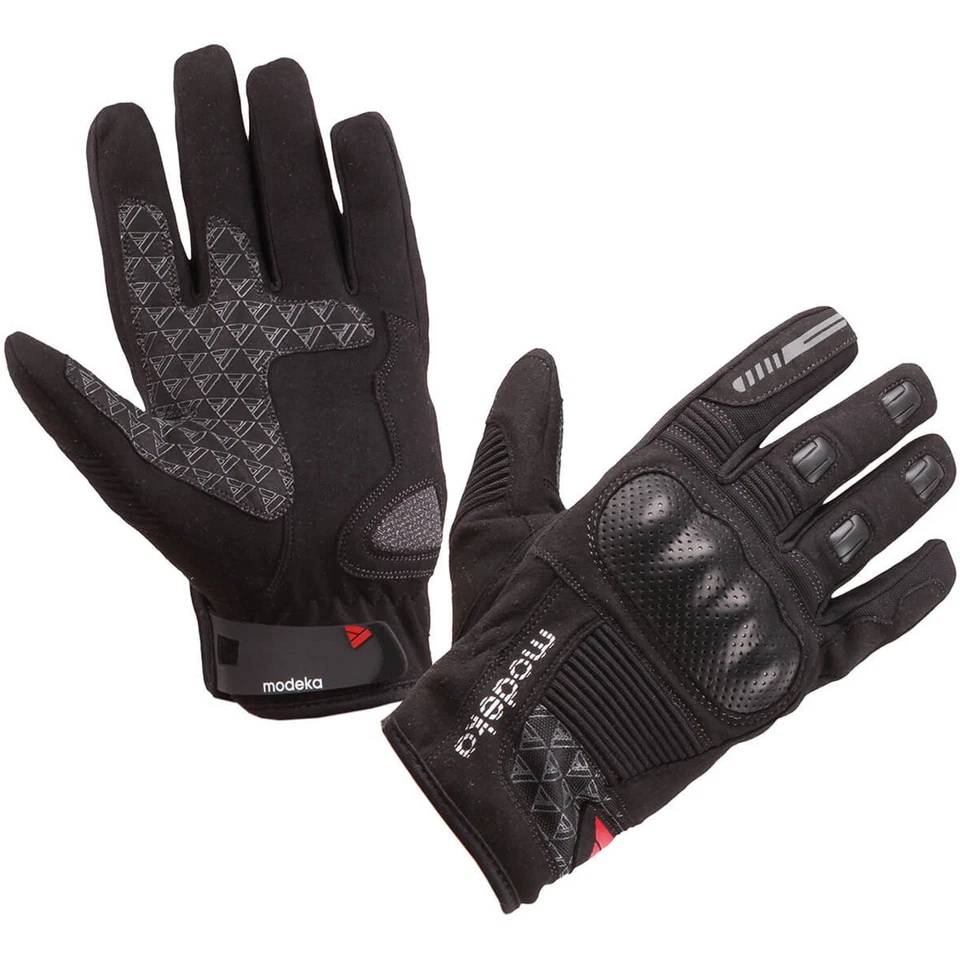 Modeka Fuego Handschuhe schwarz Motorradhandschuh Sporthandschuh Sommerhandschuh - Bild 1 von 1