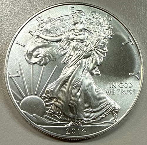 2014 American Silver Eagle $1 – 1 oz .999 Fine Silver BU