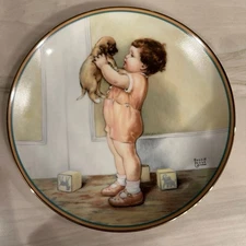 Bessie Pease Gutmann Mine Art Collector Plate A Child’s Best Friend IN#619