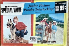 2- Vtg Puzzles 3 Little Fillies  Trail Partners Woolworths Over 150 PCs.