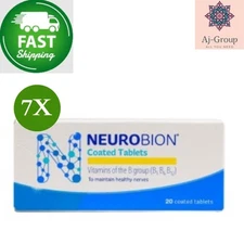 7 X Neurobion - Vitamin B1, B6, B12/Nerve Relief, 20 Tablets ⭐FAST SHIPPING⭐
