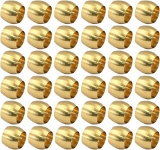 50 Pcs Brass Compression Fitting Ferrule Sleeve, 3/16" - 50PCS, Gold